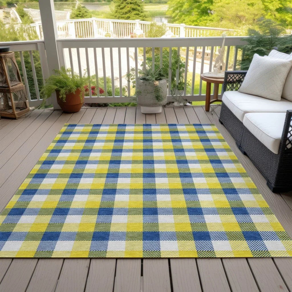 LOOMLAN Rugs Nahlia Gold Washable Indoor-Outdoor Rug