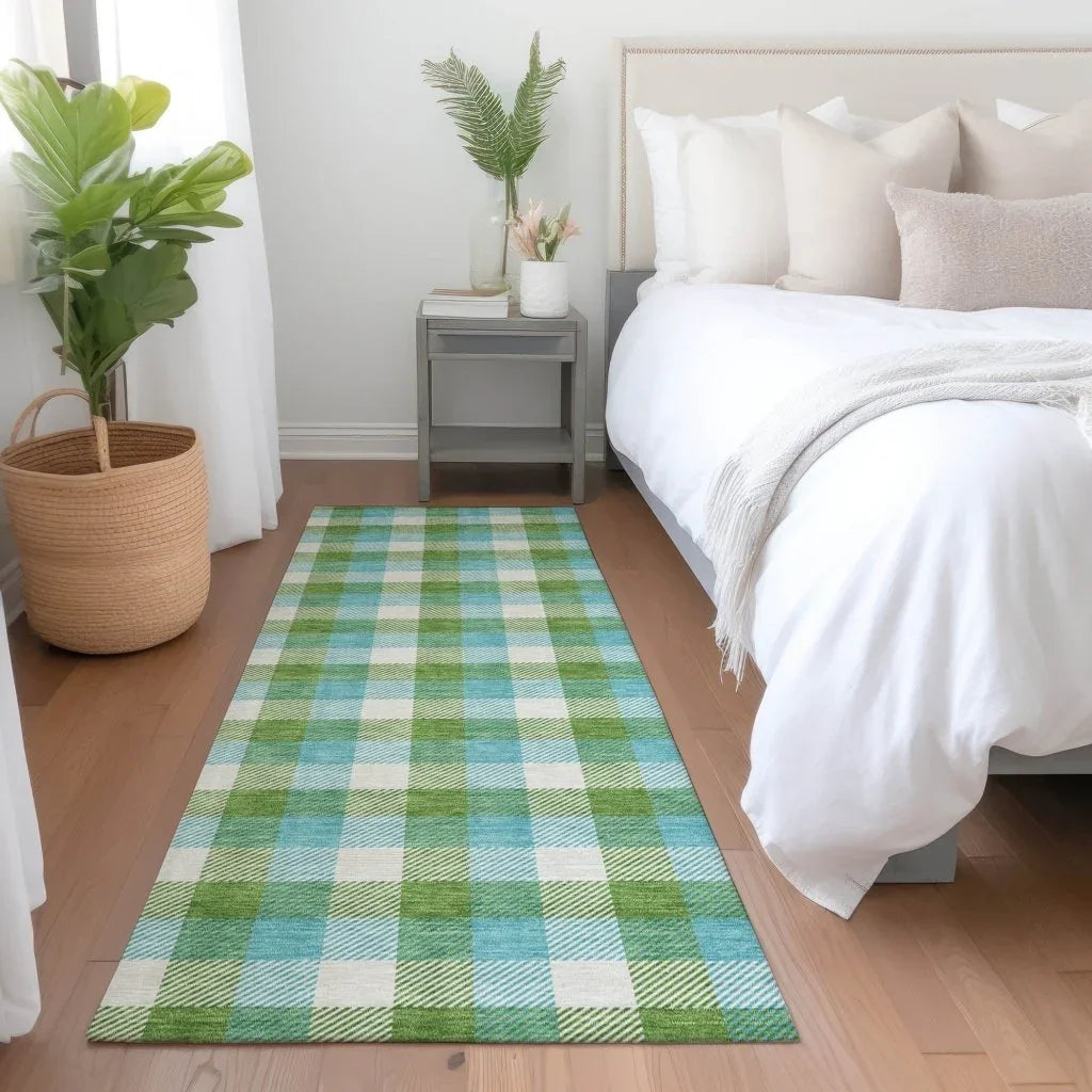 LOOMLAN Rugs Nahlia Lime Washable Indoor-Outdoor Rug