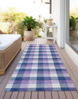 LOOMLAN Rugs Nahlia Navy Washable Indoor-Outdoor Rug