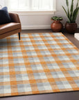 LOOMLAN Rugs Nahlia Orange Washable Indoor-Outdoor Rug