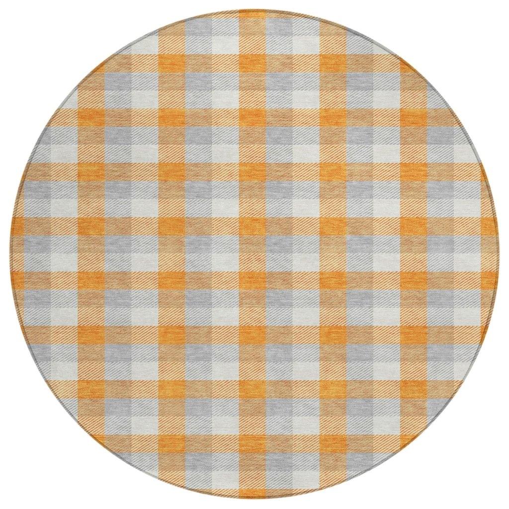 LOOMLAN Rugs Nahlia Orange Washable Indoor-Outdoor Rug