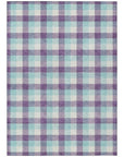LOOMLAN Rugs Nahlia Purple Washable Indoor-Outdoor Rug