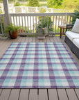 LOOMLAN Rugs Nahlia Purple Washable Indoor-Outdoor Rug