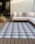 LOOMLAN Rugs Nahlia Purple Washable Indoor-Outdoor Rug