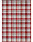 LOOMLAN Rugs Nahlia Red Washable Indoor-Outdoor Rug