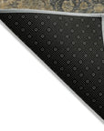 LOOMLAN Rugs Naraxa Gray Washable Indoor-Outdoor Rug