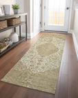 LOOMLAN Rugs Naraxa Ivory Washable Indoor-Outdoor Rug