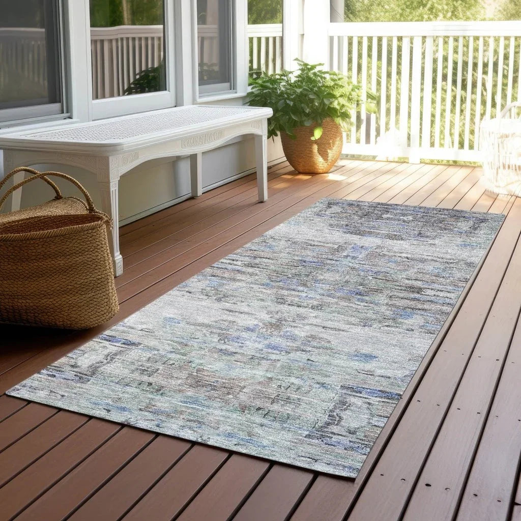 LOOMLAN Rugs Naya Brown Washable Indoor-Outdoor Rug