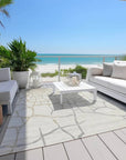 LOOMLAN Rugs Nazira Ivory Washable Indoor-Outdoor Rug