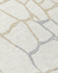 LOOMLAN Rugs Nazira Ivory Washable Indoor-Outdoor Rug