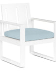 Newport Sunbrella Outdoor Dining Armchair 2PC - LOOMLAN - Sunset West - Outdoor Dining Chairs