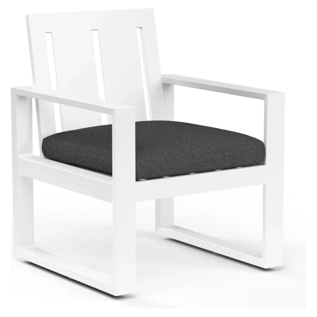 Newport Sunbrella Outdoor Dining Armchair 2PC - LOOMLAN - Sunset West - Outdoor Dining Chairs