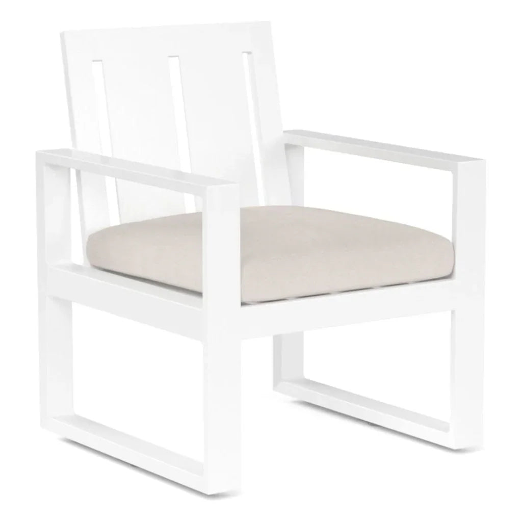 Newport Sunbrella Outdoor Dining Armchair 2PC - LOOMLAN - Sunset West - Outdoor Dining Chairs