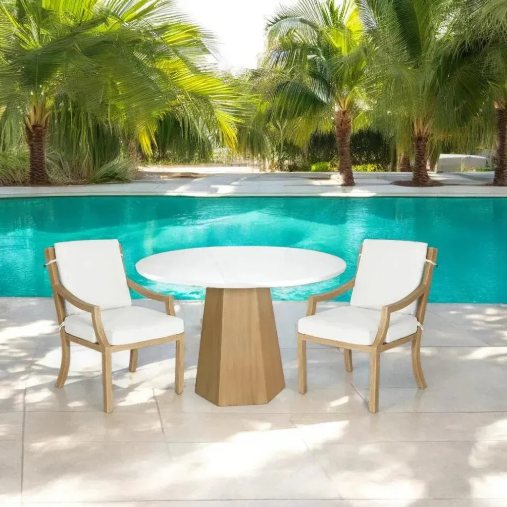 Castelle Nicoya Formal Arm Dining Chair Outdoor Living Castelle