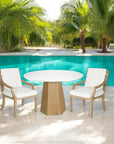 Castelle Nicoya Formal Arm Dining Chair Outdoor Living Castelle