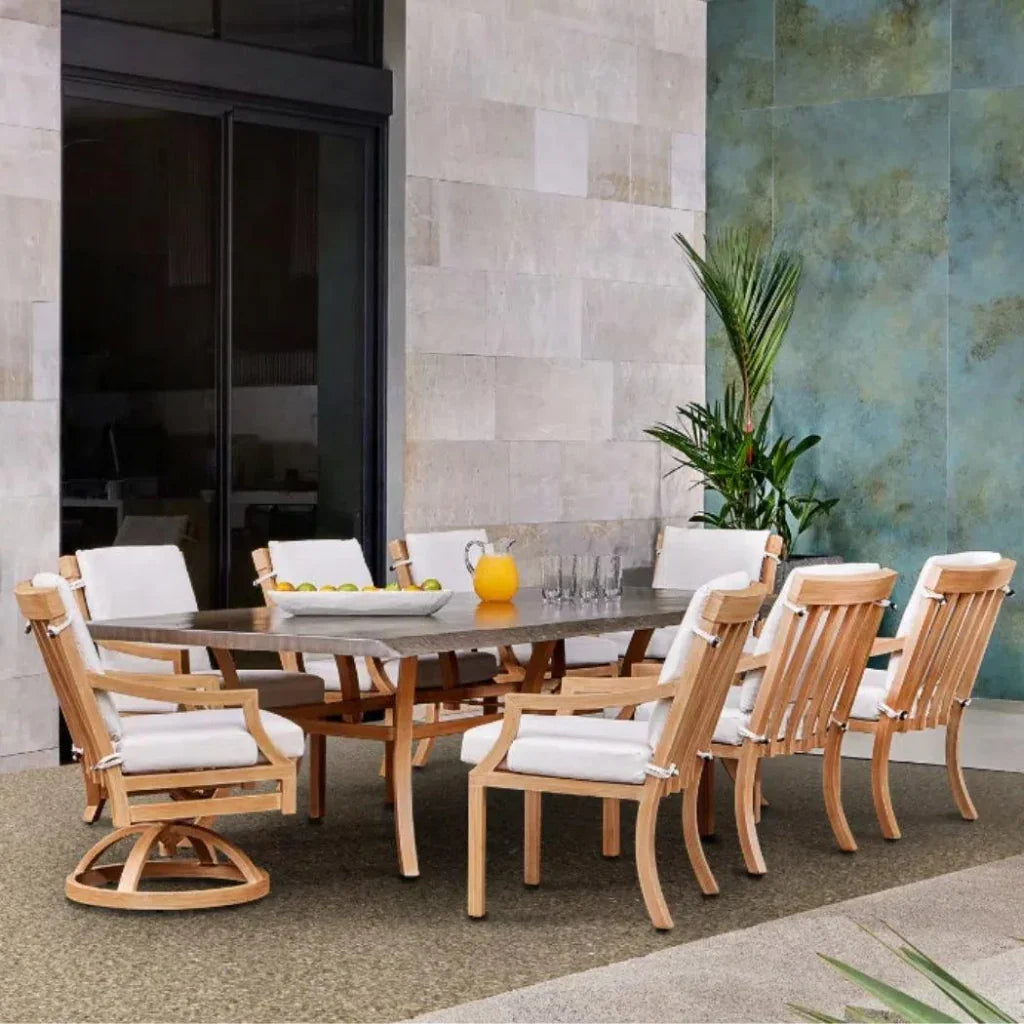 Castelle Nicoya Formal Arm Dining Chair Outdoor Living Castelle