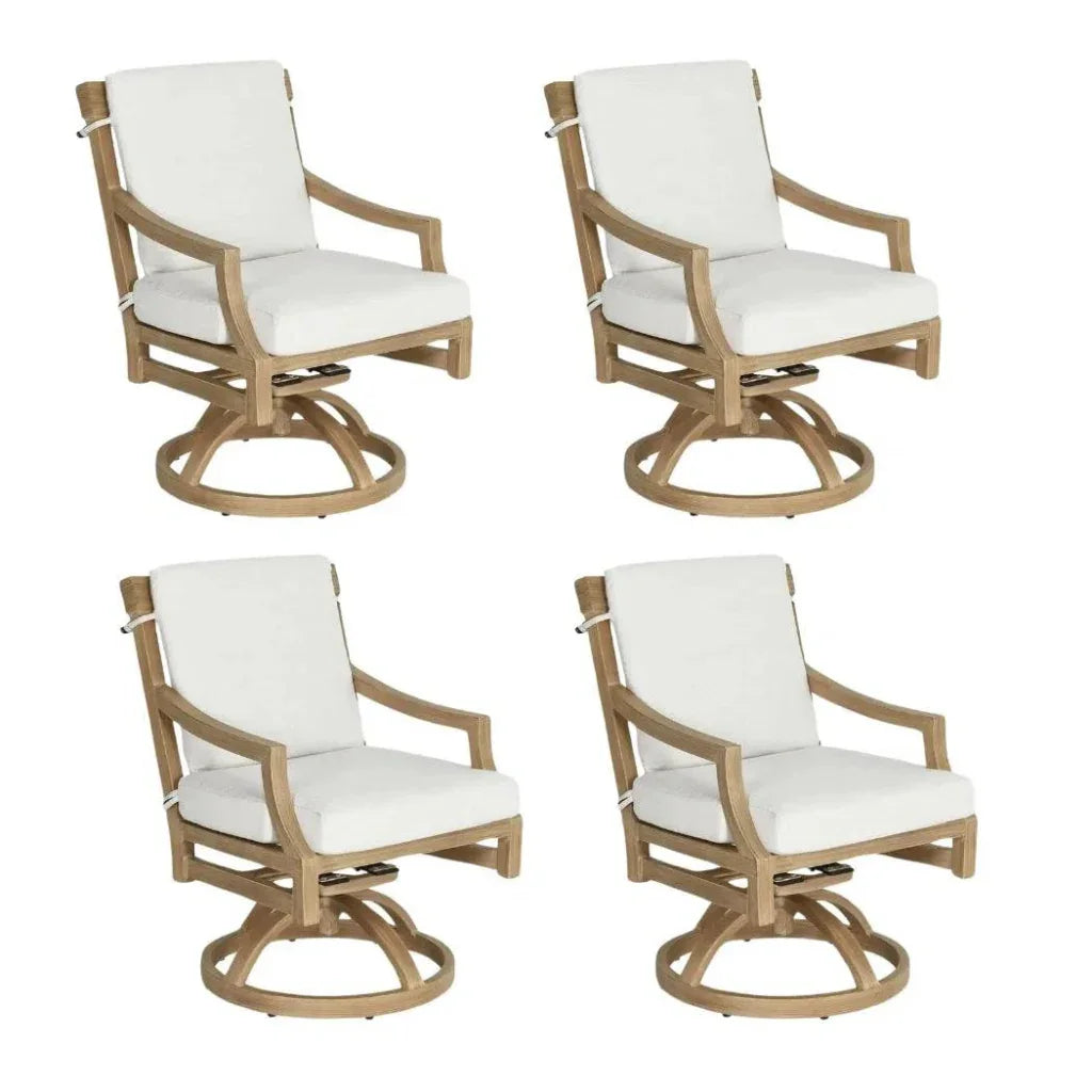 Castelle Nicoya Formal Arm Dining Chair Swivel Rocker