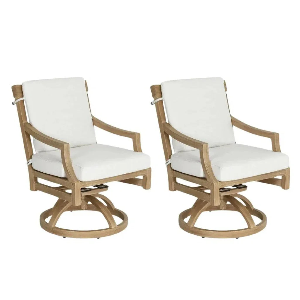 Castelle Nicoya Formal Arm Dining Chair Swivel Rocker