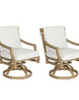 Castelle Nicoya Formal Arm Dining Chair Swivel Rocker