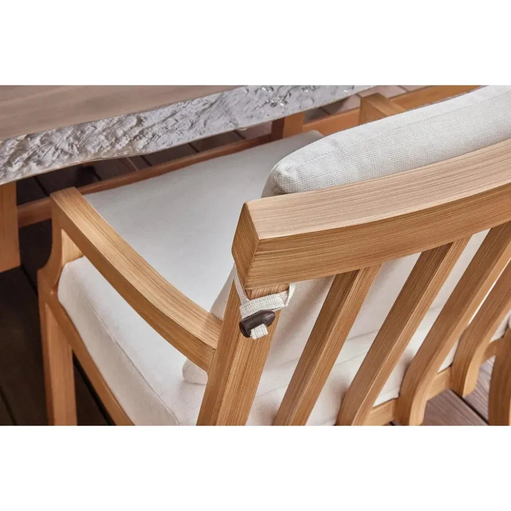 Castelle Nicoya Formal Arm Dining Chair Swivel Rocker