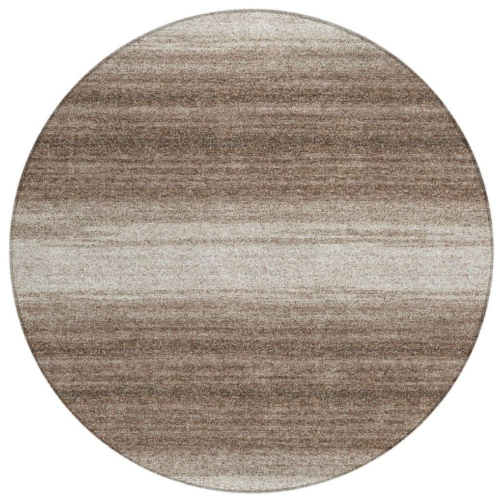 LOOMLAN Rugs Nira Brown Washable Indoor-Outdoor Rug
