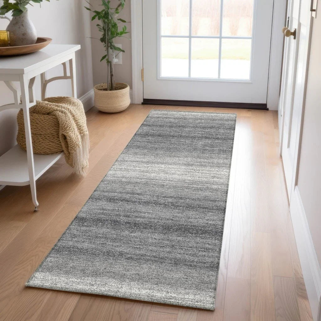 LOOMLAN Rugs Nira Gray Washable Indoor-Outdoor Rug