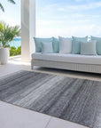 LOOMLAN Rugs Nira Gray Washable Indoor-Outdoor Rug