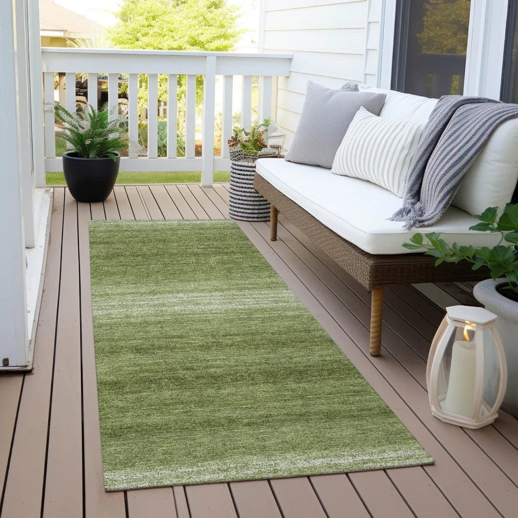 LOOMLAN Rugs Nira Green Washable Indoor-Outdoor Rug
