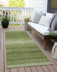 LOOMLAN Rugs Nira Green Washable Indoor-Outdoor Rug