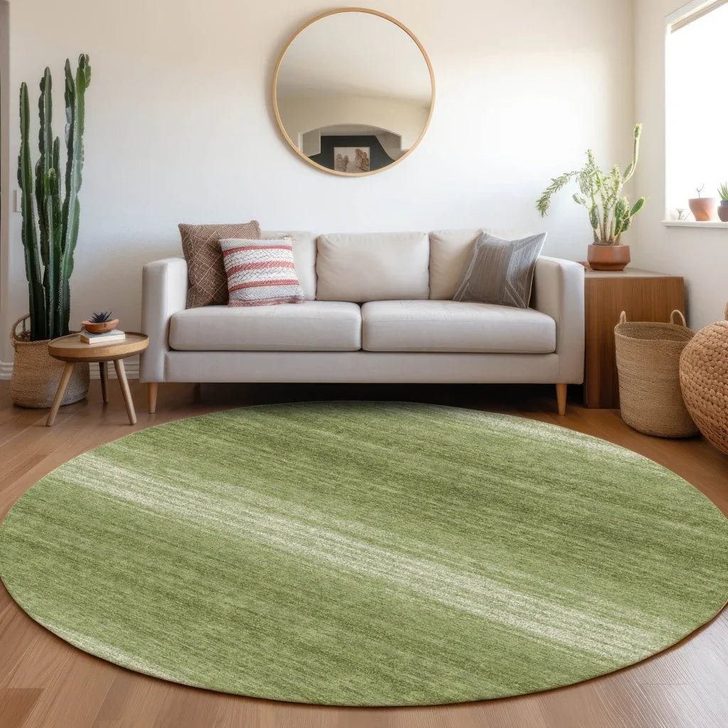 LOOMLAN Rugs Nira Green Washable Indoor-Outdoor Rug