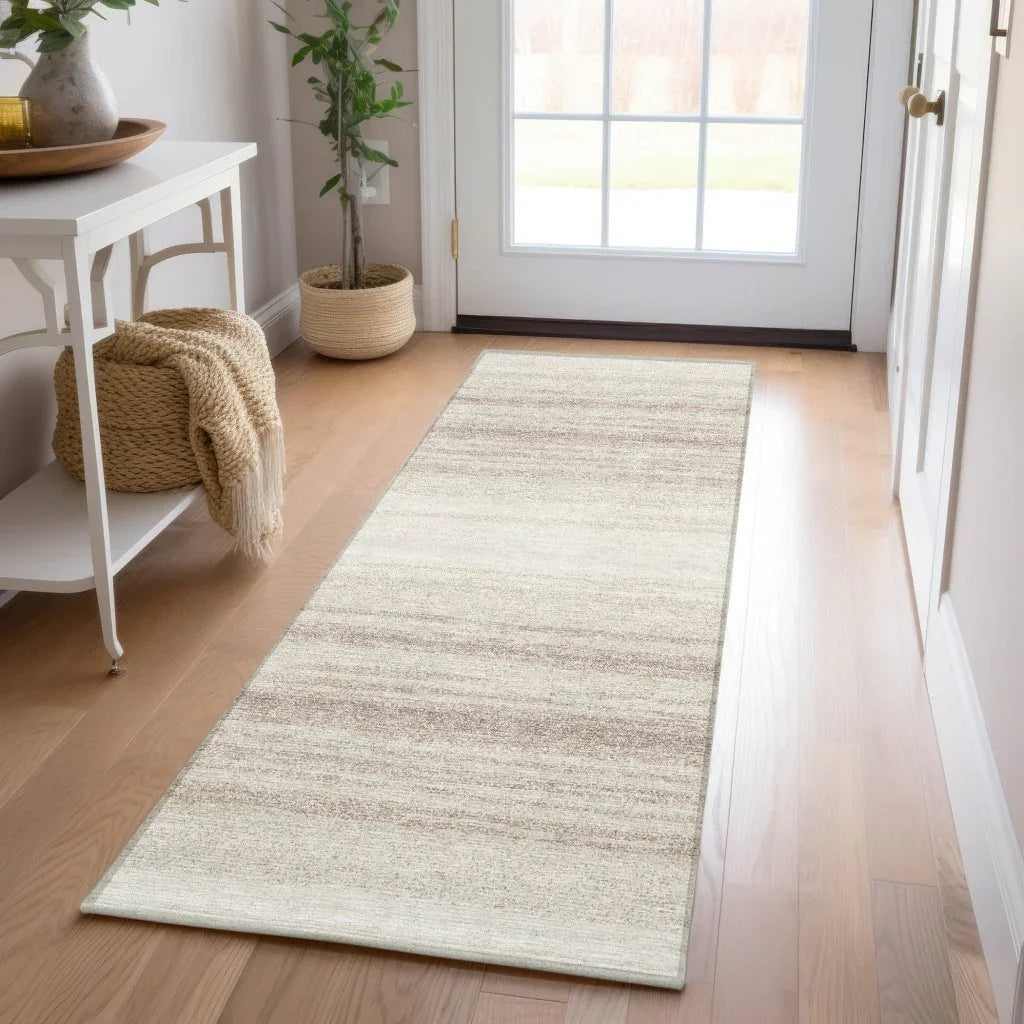 LOOMLAN Rugs Nira Ivory Washable Indoor-Outdoor Rug