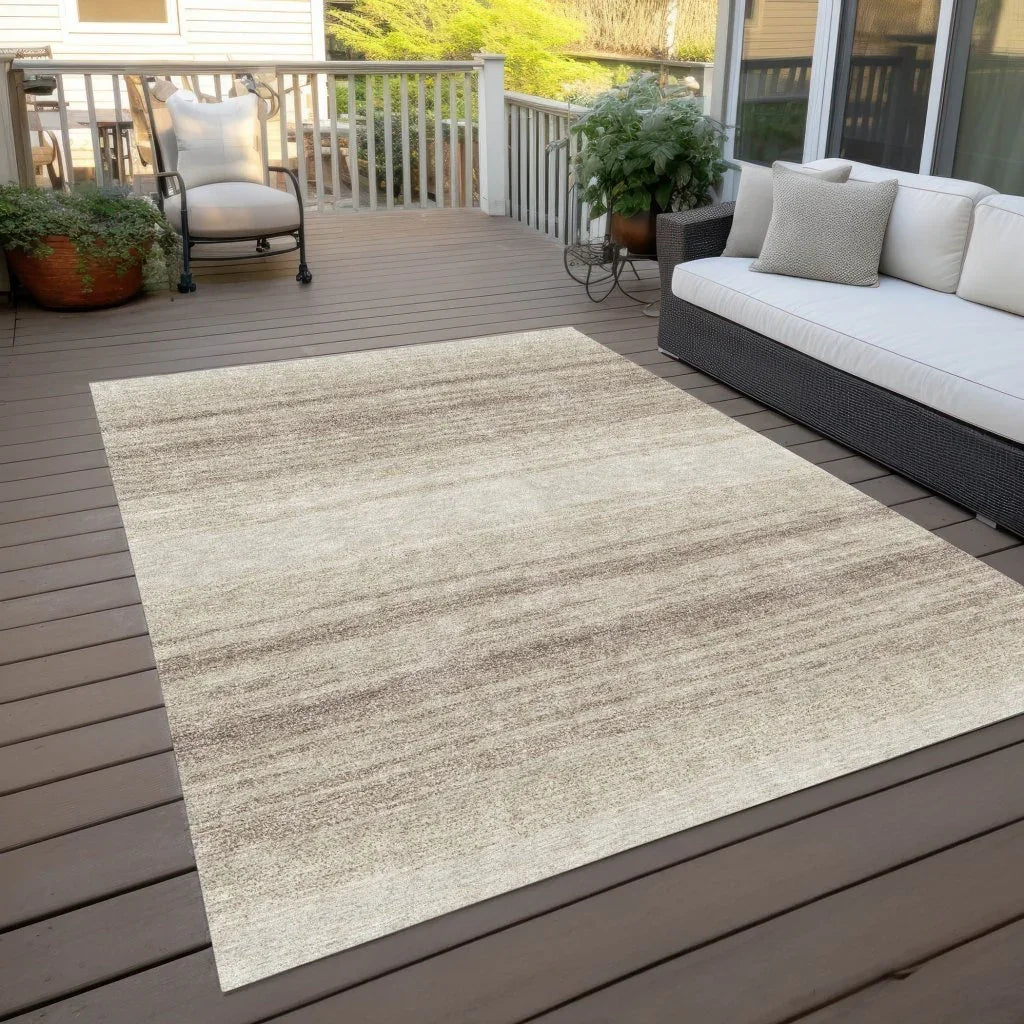 LOOMLAN Rugs Nira Ivory Washable Indoor-Outdoor Rug