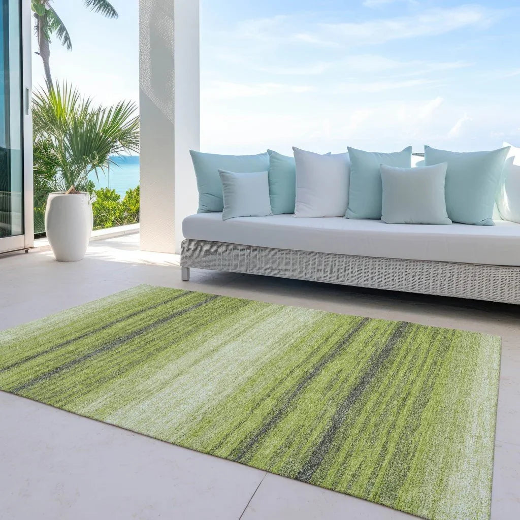 LOOMLAN Rugs Nira Lime Washable Indoor-Outdoor Rug