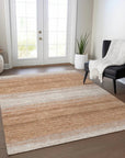 LOOMLAN Rugs Nira Orange Washable Indoor-Outdoor Rug