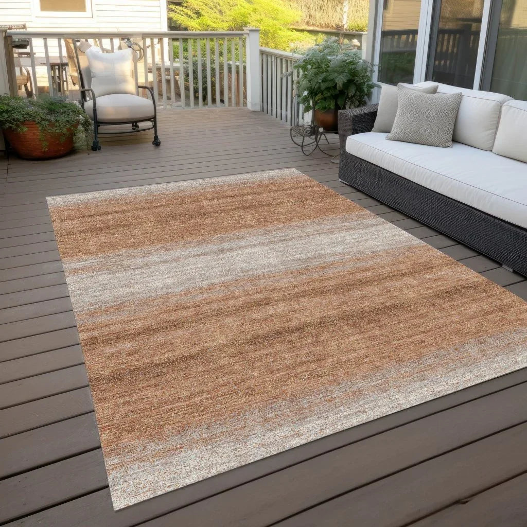 LOOMLAN Rugs Nira Orange Washable Indoor-Outdoor Rug