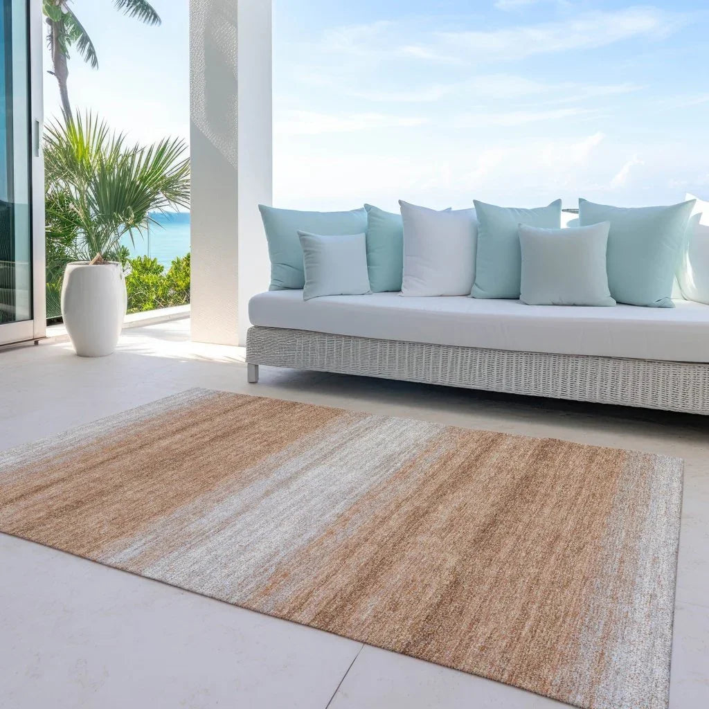 LOOMLAN Rugs Nira Orange Washable Indoor-Outdoor Rug