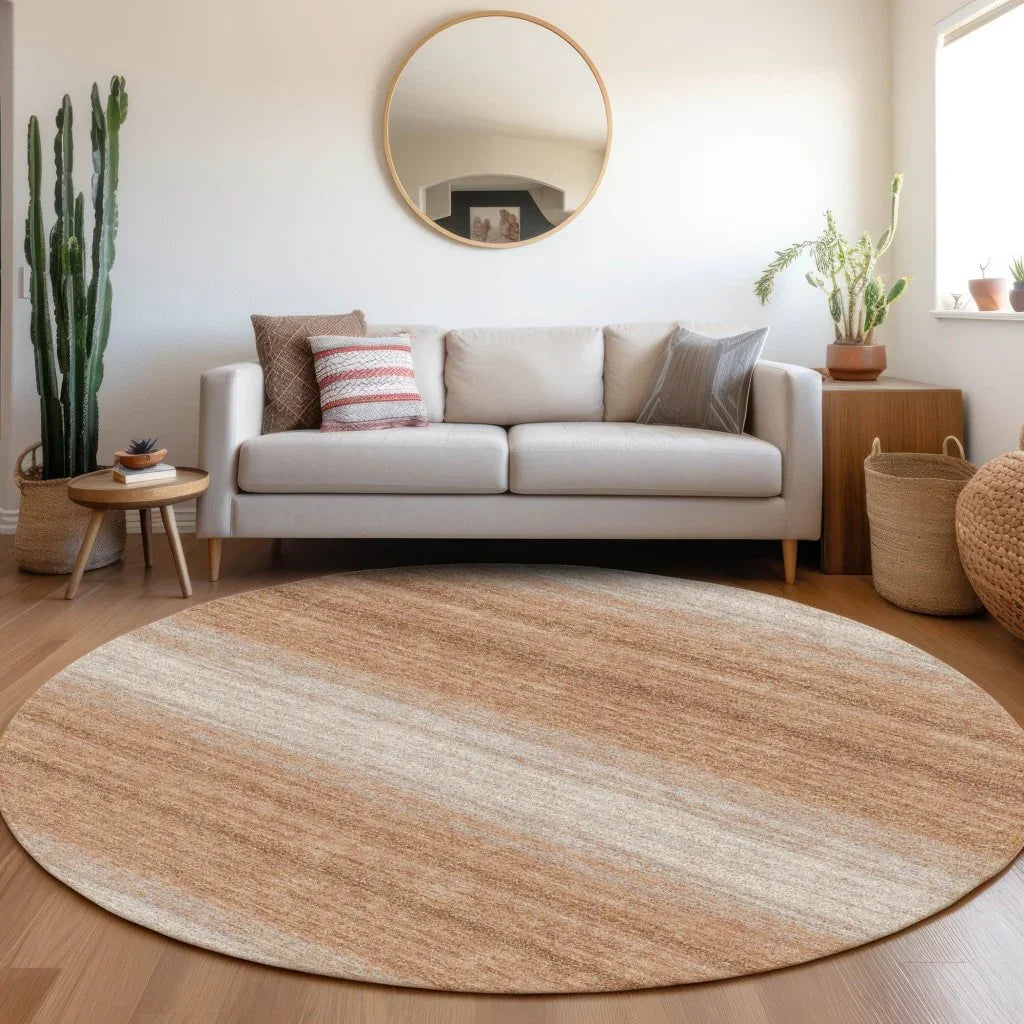 LOOMLAN Rugs Nira Orange Washable Indoor-Outdoor Rug