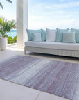 LOOMLAN Rugs Nira Purple Washable Indoor-Outdoor Rug