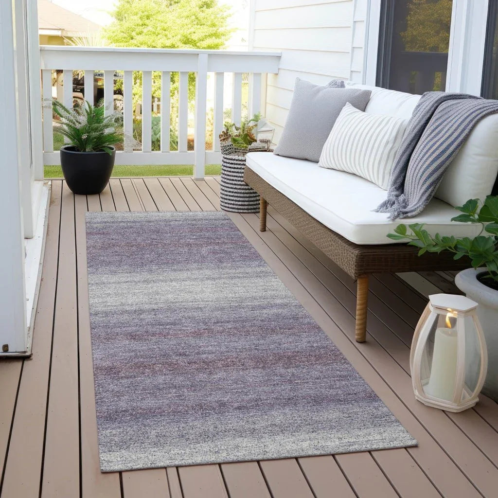 LOOMLAN Rugs Nira Purple Washable Indoor-Outdoor Rug