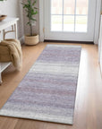 LOOMLAN Rugs Nira Purple Washable Indoor-Outdoor Rug