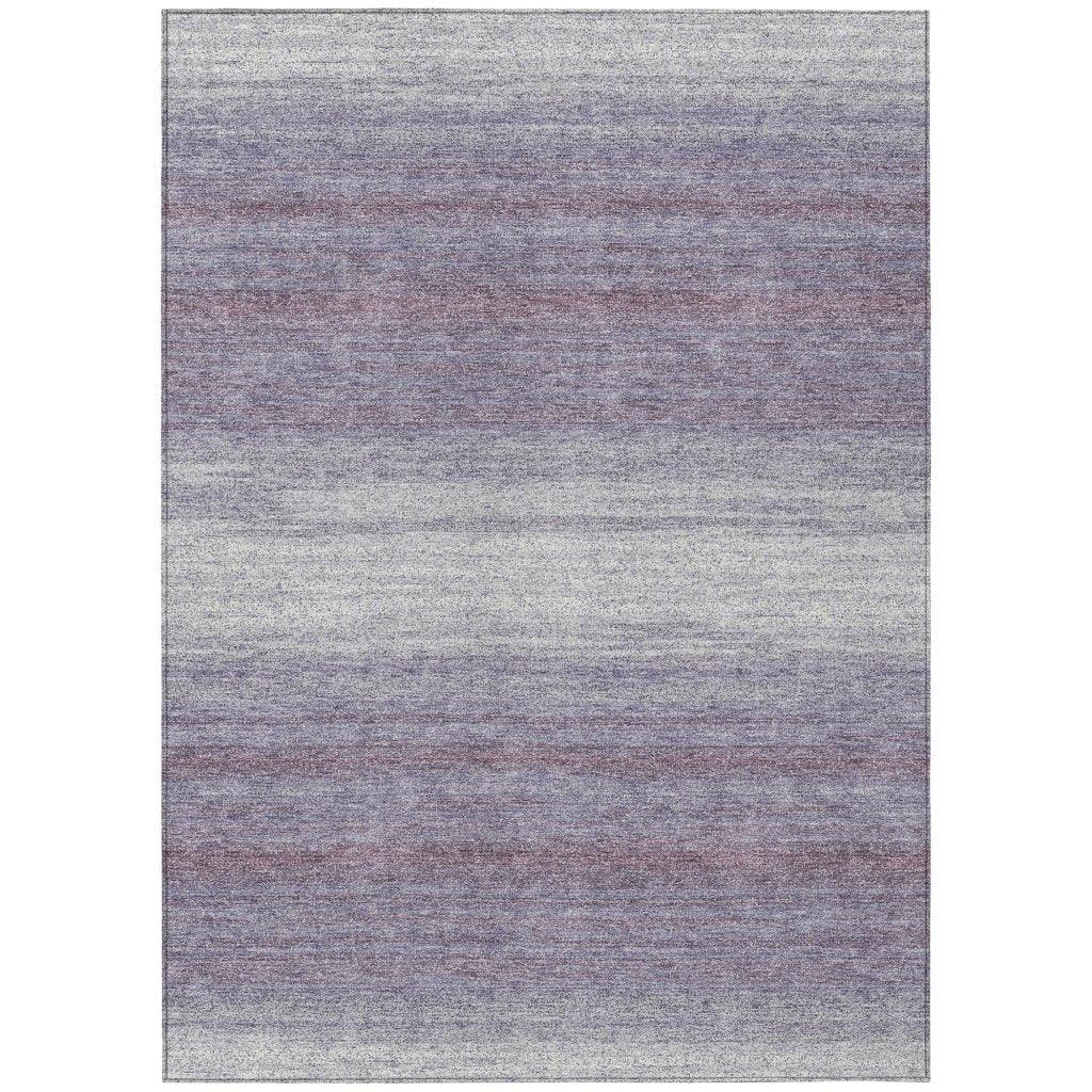 LOOMLAN Rugs Nira Purple Washable Indoor-Outdoor Rug