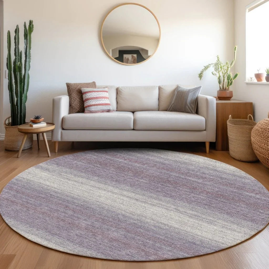 LOOMLAN Rugs Nira Purple Washable Indoor-Outdoor Rug