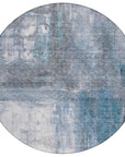 LOOMLAN Rugs Nocturne Blue Washable Indoor-Outdoor Rug
