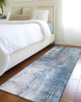 LOOMLAN Rugs Nocturne Blue Washable Indoor-Outdoor Rug
