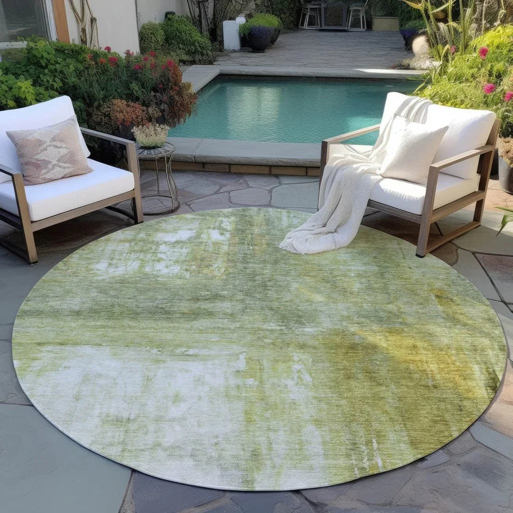 LOOMLAN Rugs Nocturne Green Washable Indoor-Outdoor Rug
