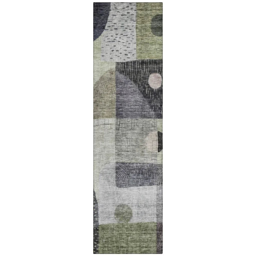 LOOMLAN Rugs Noel Aloe Washable Indoor-Outdoor Rug