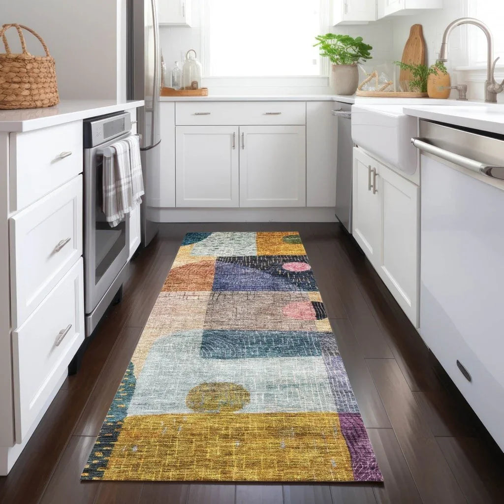 LOOMLAN Rugs Noel Green Washable Indoor-Outdoor Rug