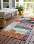 LOOMLAN Rugs Noel Orange Washable Indoor-Outdoor Rug