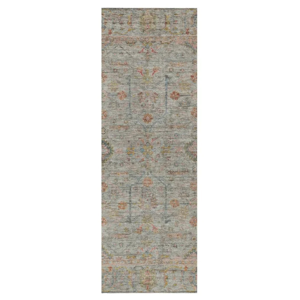 LOOMLAN Rugs Nora Brown Washable Indoor-Outdoor Rug