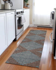 LOOMLAN Rugs Norelia Brown Washable Indoor-Outdoor Rug